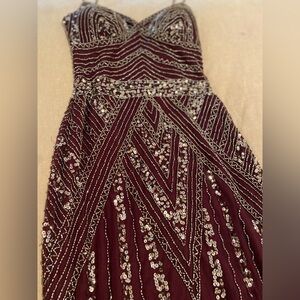 Vintage 90s Jump Apparel Hand Beaded Prom Dress Sz 1/2 - GREAT CONDITION!